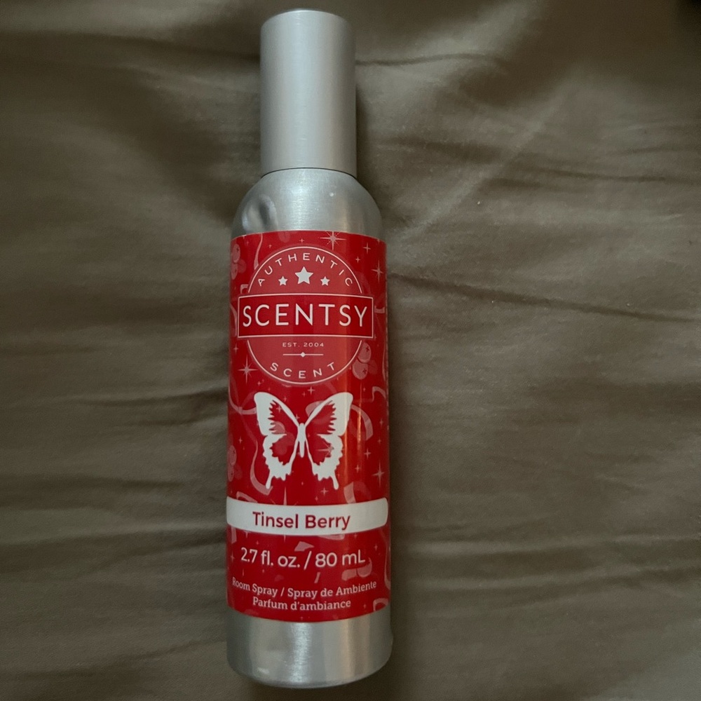 DENTED Tinsel Berry Scentsy Room Spray